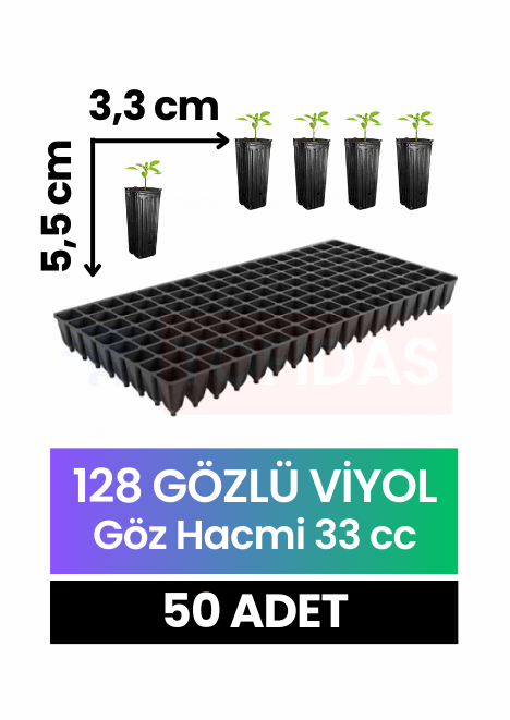 128 Göz Fide Viyolü 50 adet