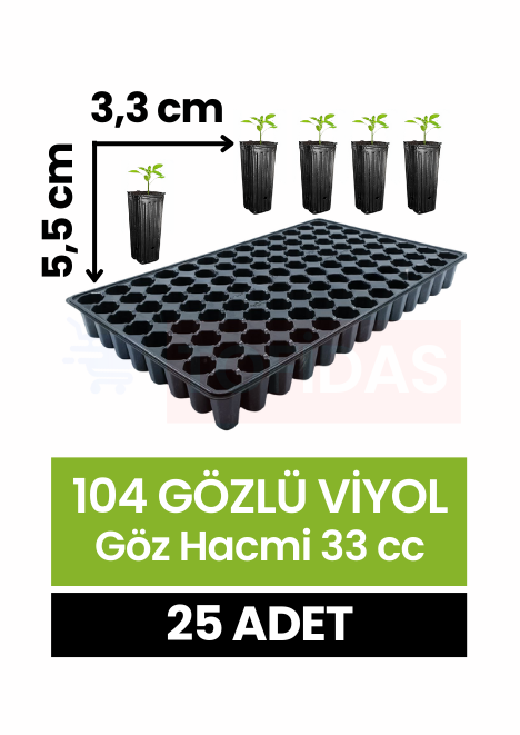 104 Göz Fide Viyolü 25 adet