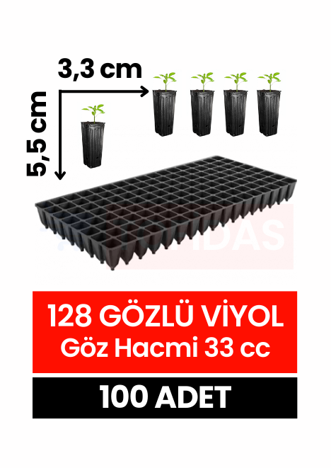 128 Göz Fide Viyolü 100 adet