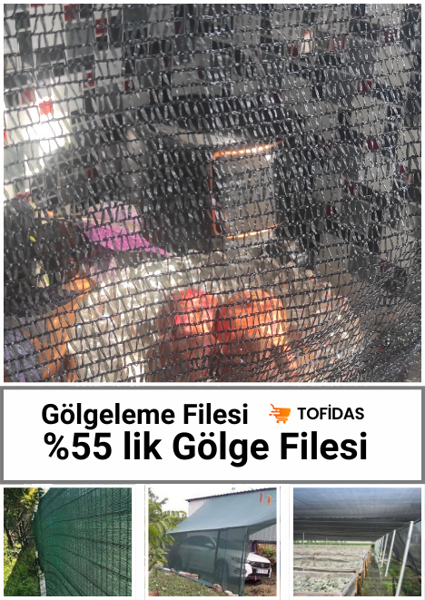 %55 Gölgelik Filesi Şeritsiz