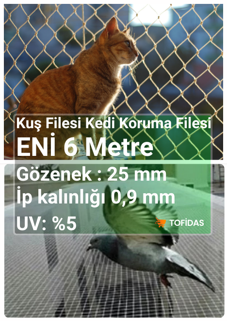 Kuş Filesi - 6 Metre En