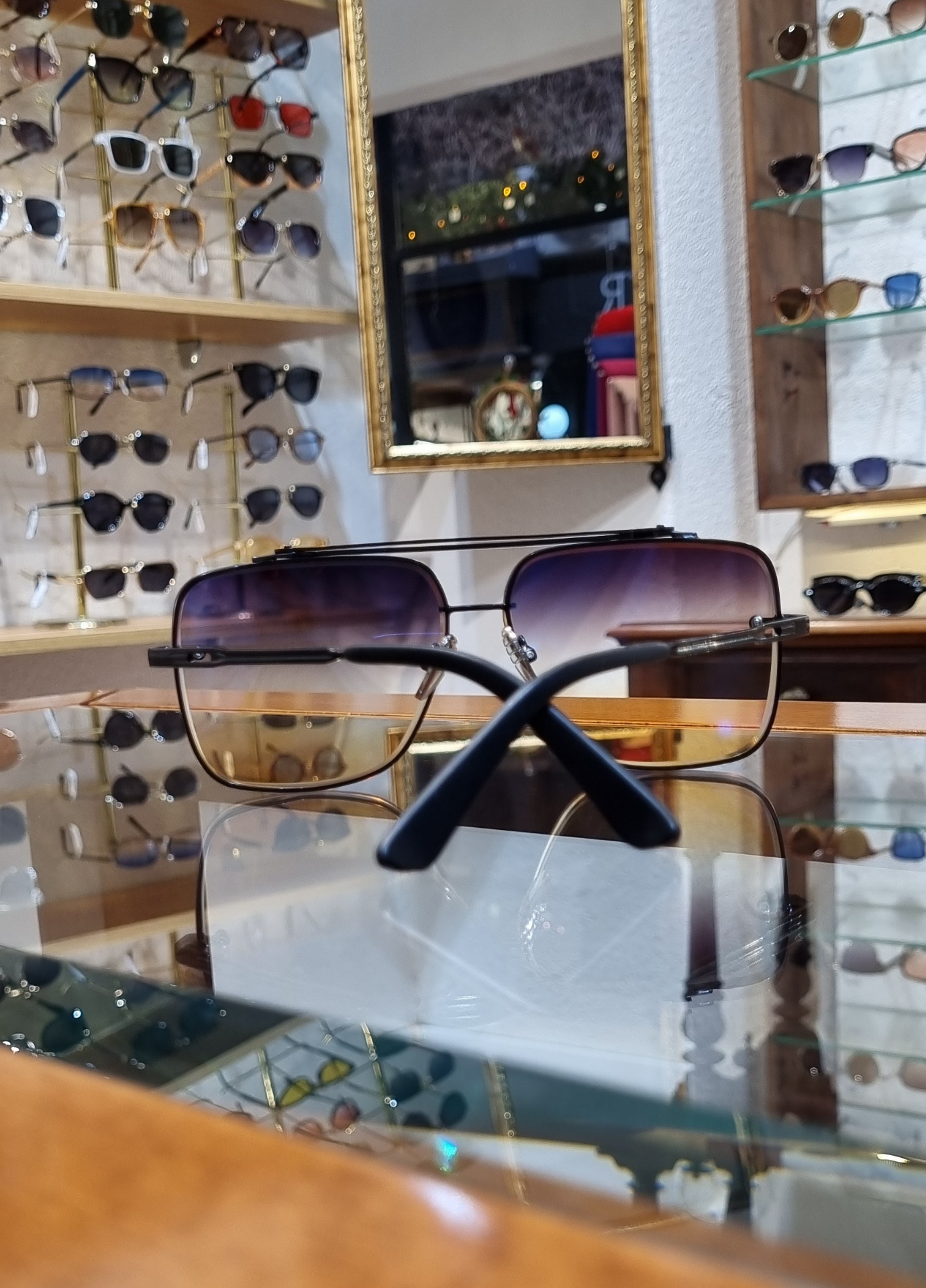 Hunter Mor Sarı Geçişli Antirefle Özellikli Güneş Gözlüğü