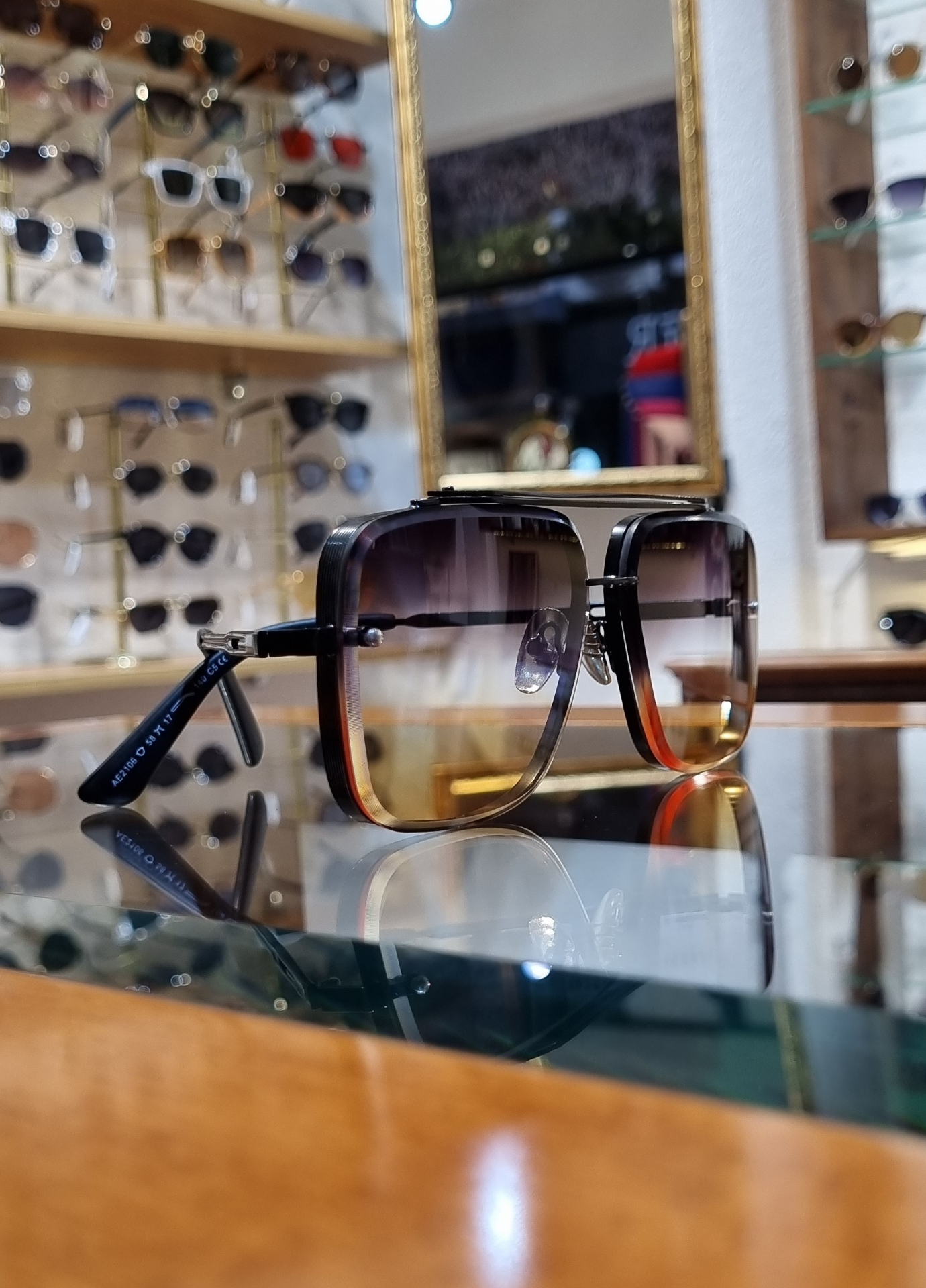 Hunter Mor Sarı Geçişli Antirefle Özellikli Güneş Gözlüğü