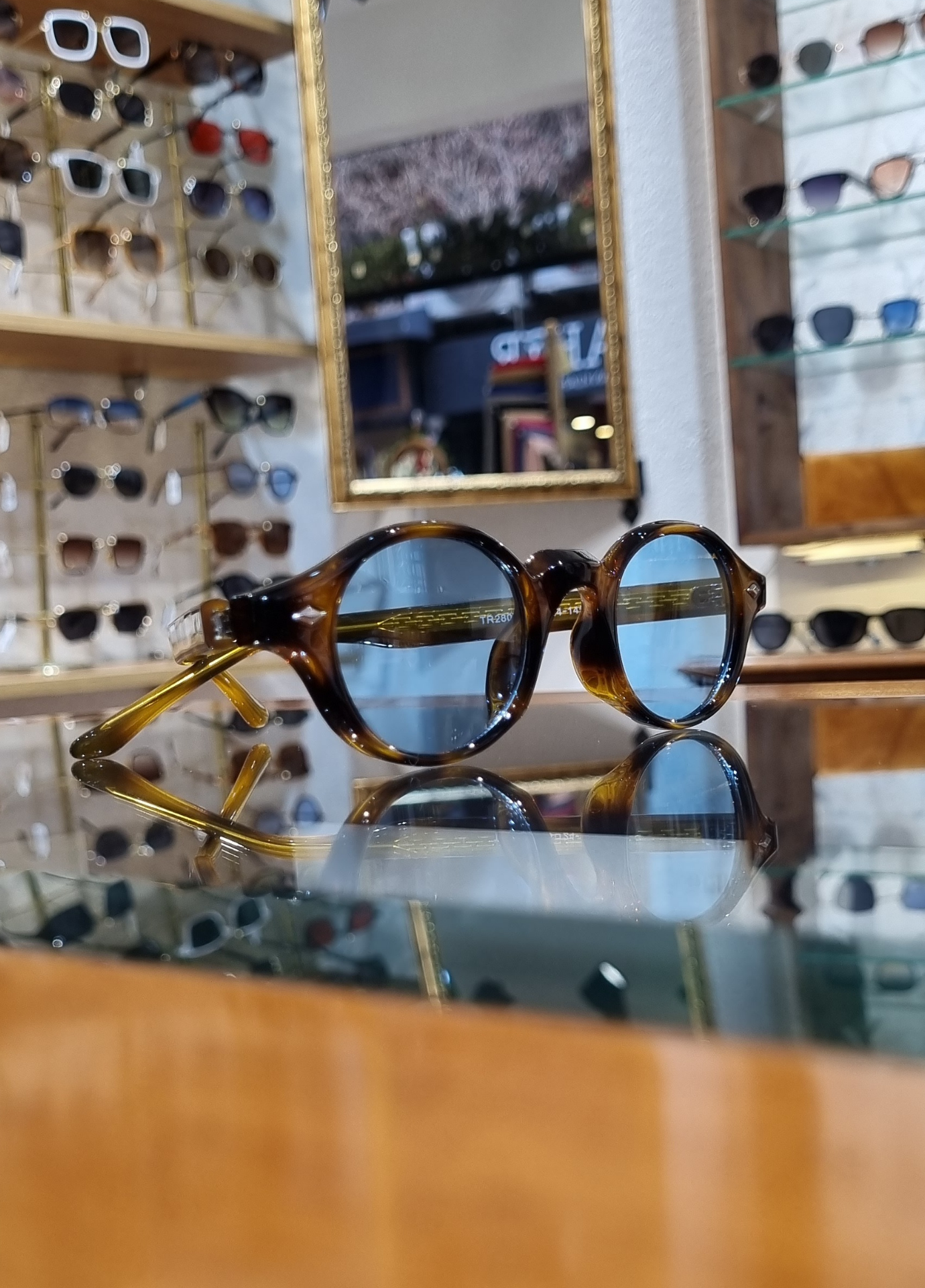 Venezia Kaplumbağa Desen Mavi Cam Güneş Gözlüğü