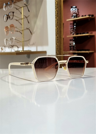 Denis Krem Çerçeve Kahve Lens Güneş Gözlüğü