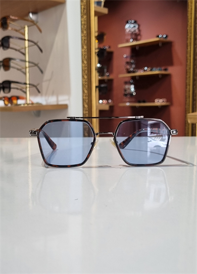 Denis Mavi Leopar Güneş Gözlüğü