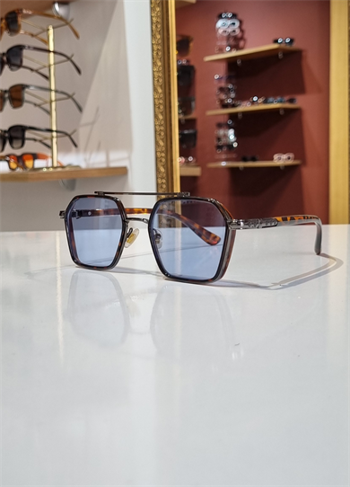 Denis Mavi Leopar Güneş Gözlüğü