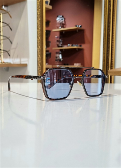 Denis Mavi Leopar Güneş Gözlüğü