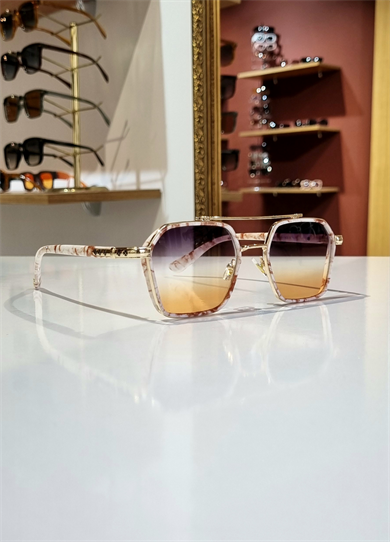 Denis Natural Desenli Çerçeve Renkli Lens Güneş Gözlüğü