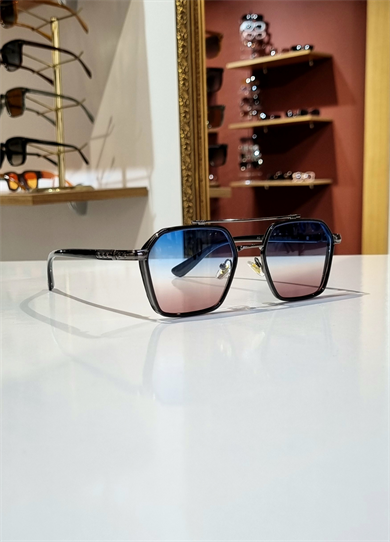 Denis Siyah Çerçeve Mavi kahve Lens Güneş Gözlüğü