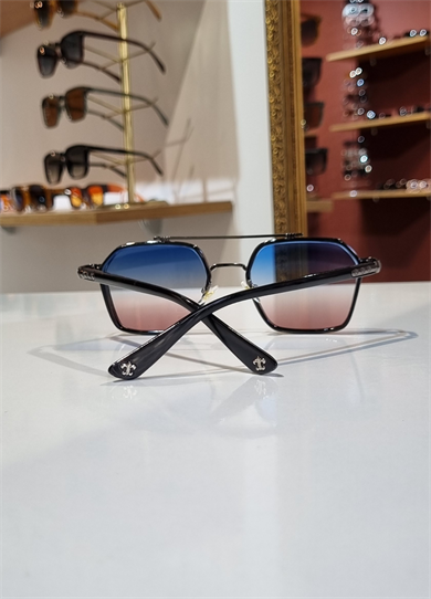 Denis Siyah Çerçeve Mavi kahve Lens Güneş Gözlüğü