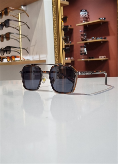 Denis Siyah Leopar Güneş Gözlüğü