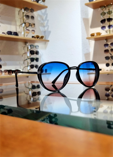 Felix Mavi Kahve Lens Siyah Çerçeve Güneş Gözlüğü