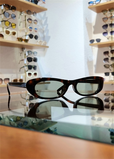 Flow Leopar Çerçeve Yeşil Lens Güneş Gözlüğü