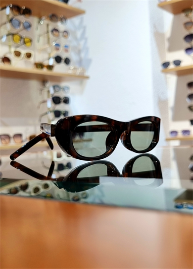 Flow Leopar Çerçeve Yeşil Lens Güneş Gözlüğü