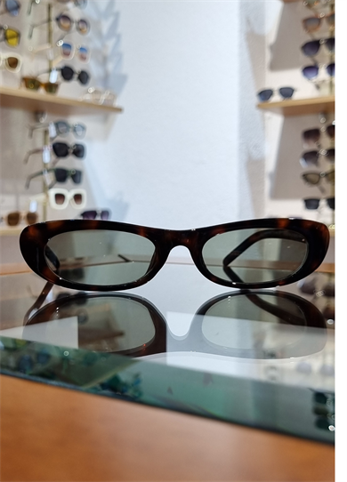 Flow Leopar Çerçeve Yeşil Lens Güneş Gözlüğü