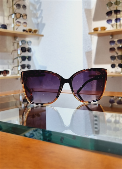 Glam Ekose Desenli Renkli Güneş Gözlüğü