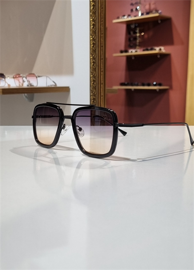 Hugo Siyah Çerçeve Sarı Çok Renkli Güneş Gözlüğü