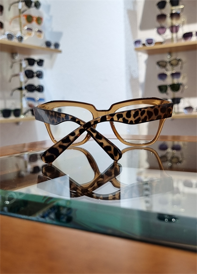 Loya Bal Leopar Renkli Mavi Işık Koruyucu Gözlük