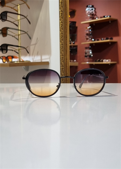 Marla Renkli Lens Siyah Çerçeve Güneş Gözlüğü