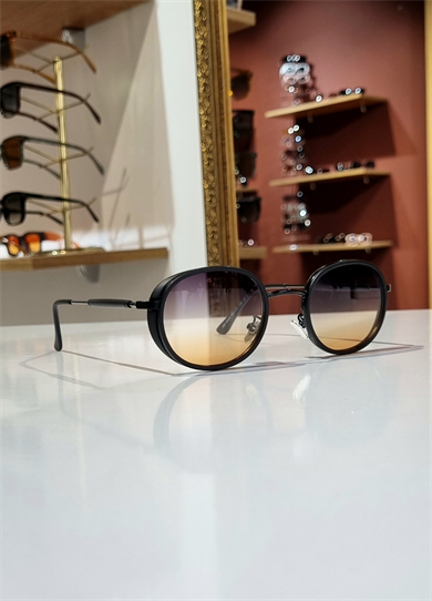 Marla Renkli Lens Siyah Çerçeve Güneş Gözlüğü