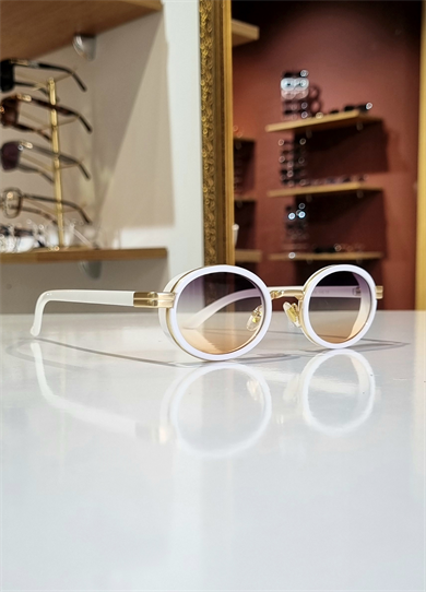 Martine Beyaz Renkli Lens Güneş Gözlüğü