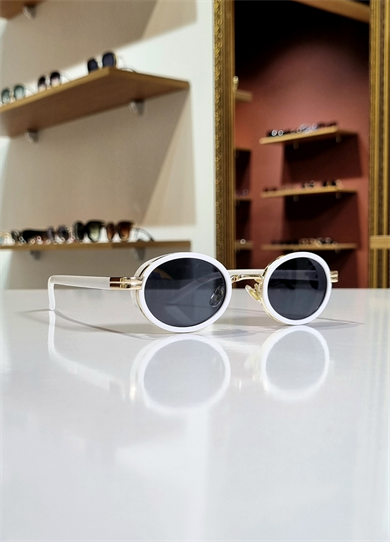 Martine White Colored Güneş Gözlüğü