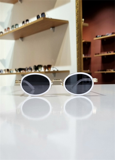 Martine White Colored Güneş Gözlüğü