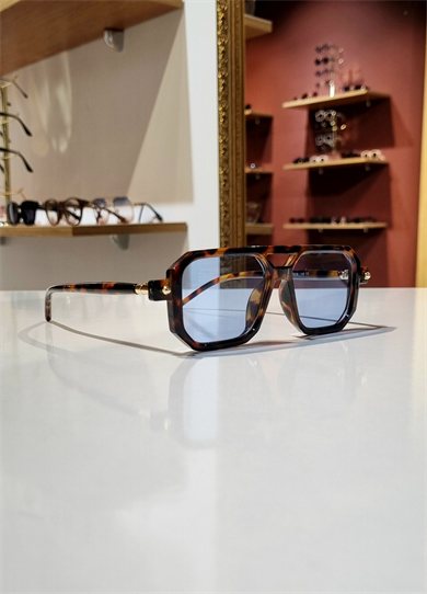 Marvel Leopar Çerçeve Mavi Lens Güneş Gözlüğü