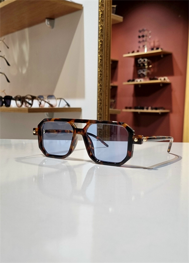 Marvel Leopar Çerçeve Mavi Lens Güneş Gözlüğü