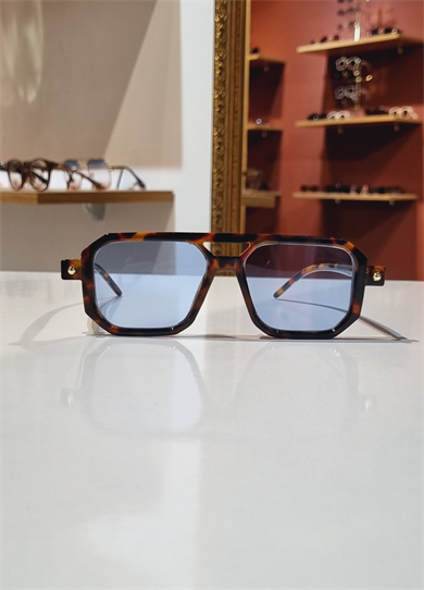 Marvel Leopar Çerçeve Mavi Lens Güneş Gözlüğü