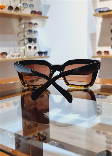 Melinda Siyah&Leopar Detay Çerçeve Kahve Lens Güneş Gözlüğü