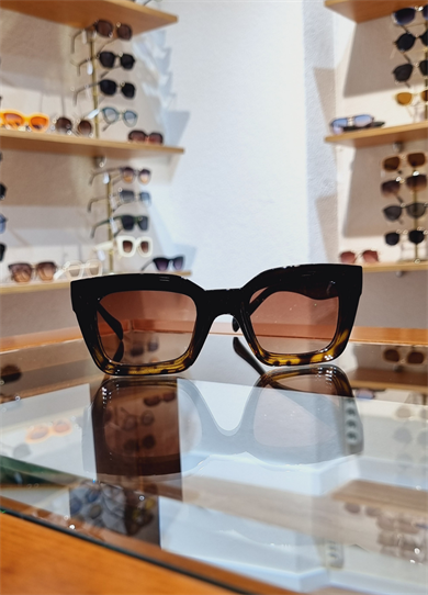 Melinda Siyah&Leopar Detay Çerçeve Kahve Lens Güneş Gözlüğü