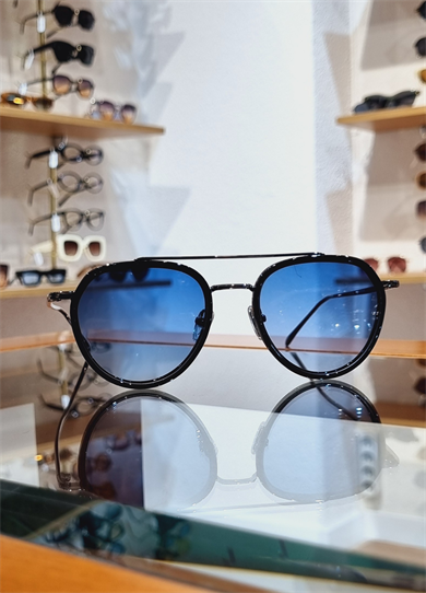 Monroe Siyah Çerçeve Mavi Lens Güneş Gözlüğü