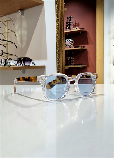 New Boss Mavi Leopar Güneş Gözlüğü