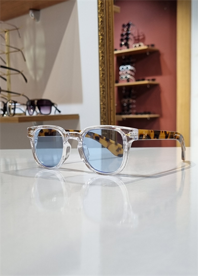 New Boss Mavi Leopar Güneş Gözlüğü