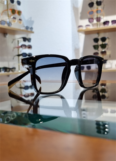 Paris New Siyah Çerçeve Mavi Lens Güneş Gözlüğü