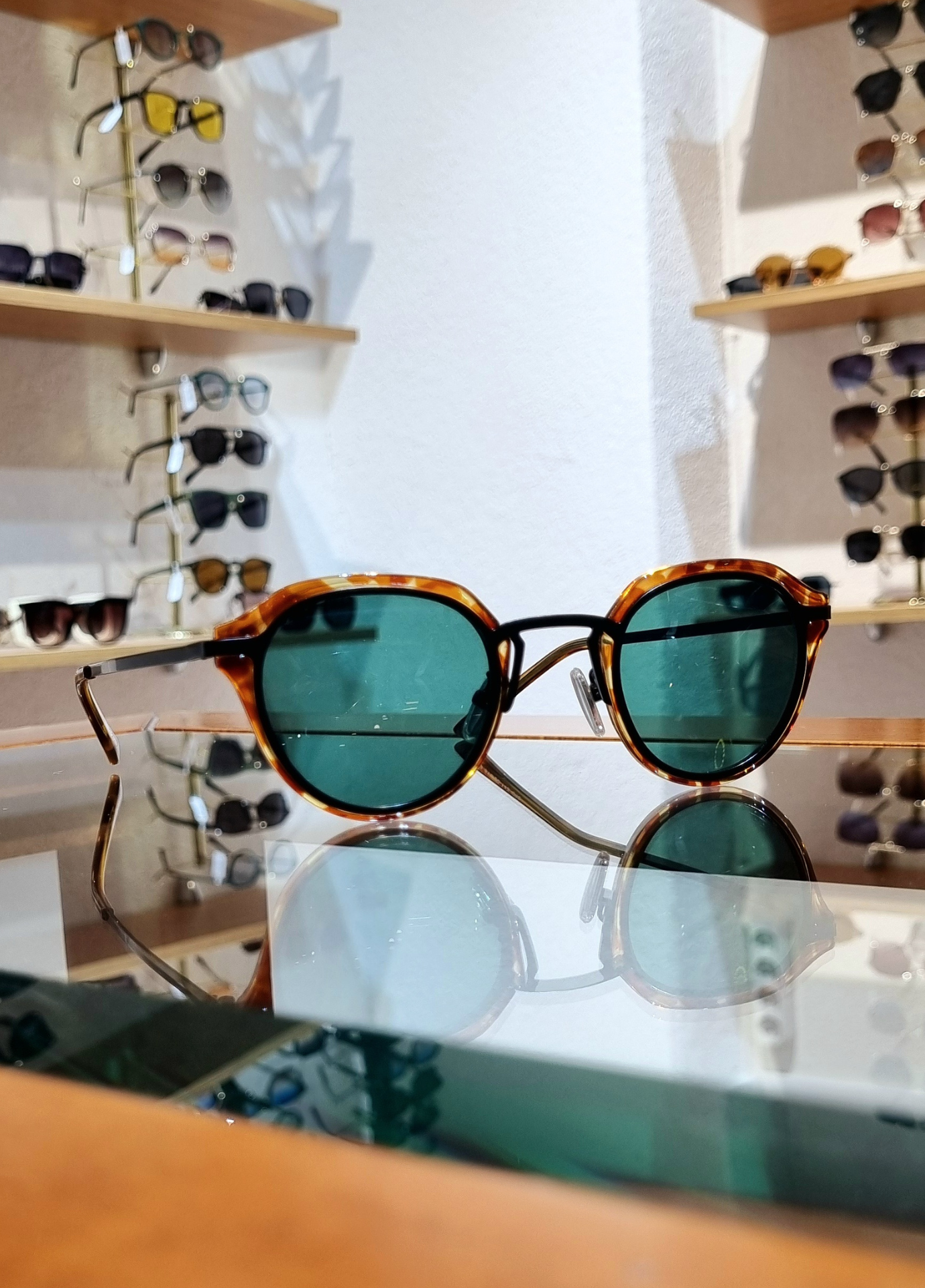 Dante Tasarım Orange Desenli Yeşil Lens Güneş Gözlüğü