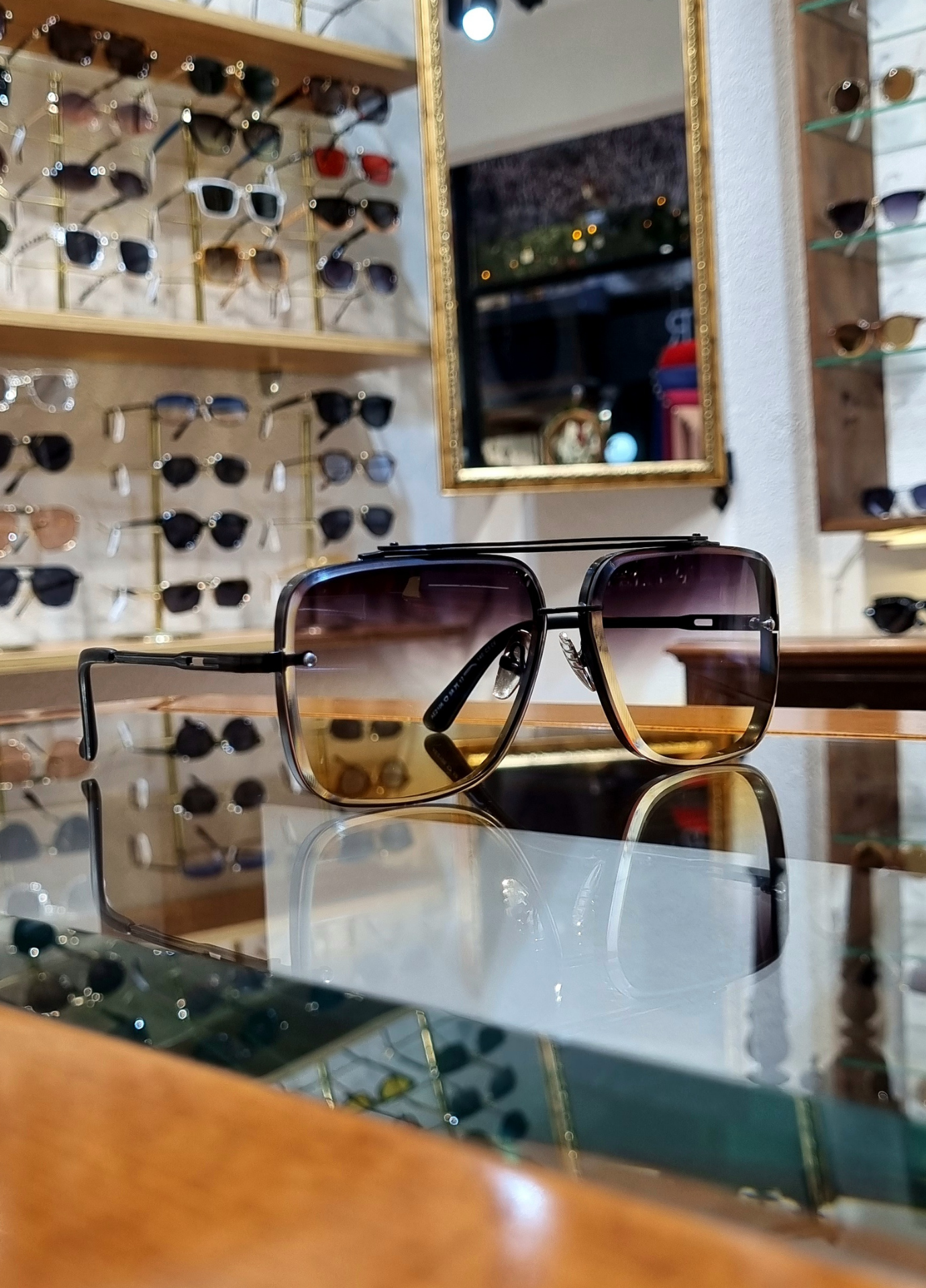 Hunter Mor Sarı Geçişli Antirefle Özellikli Güneş Gözlüğü