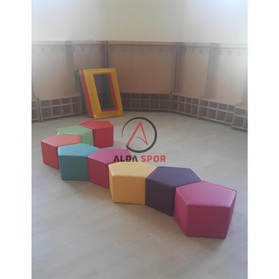 Beşgen Oturma Seti 8 Parça