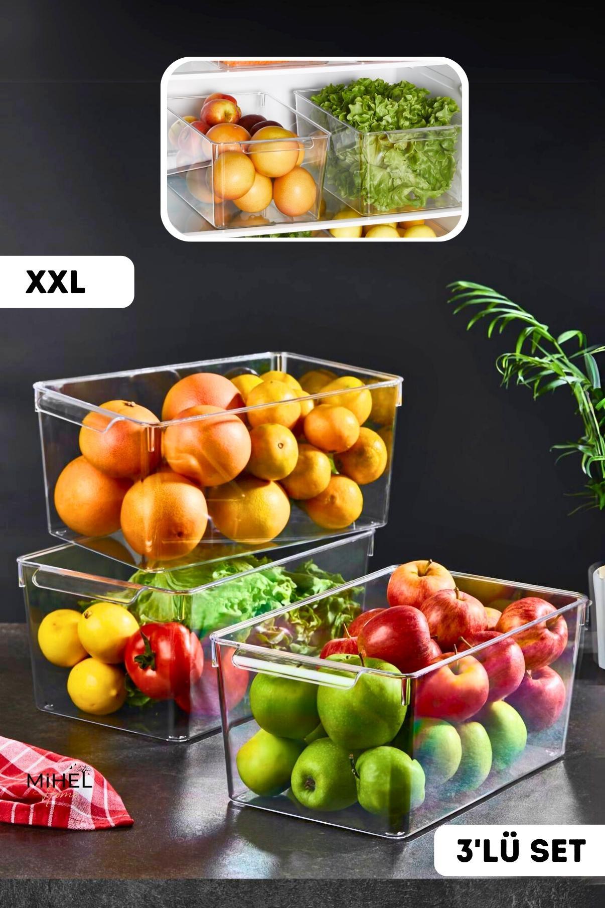 Gloss 3'Lü XXL Buzdolabı & Dolap Içi Düzenleyici OrganizerMİHEL