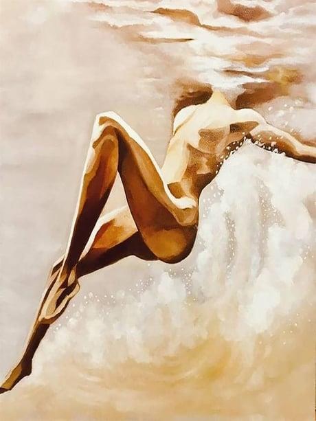 Akışa Bırak Sayılarla Boyama Seti 40x50 cm (Tuvale Gerili)