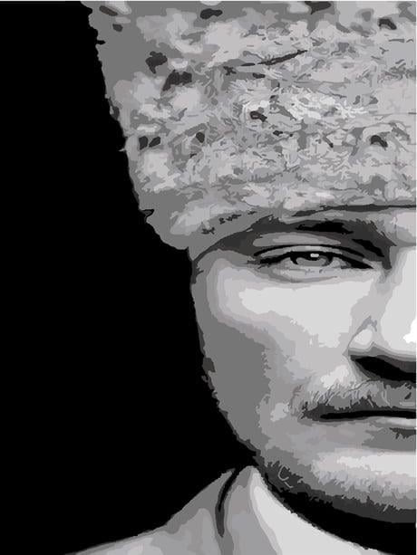 Başkumandan Sayılarla Boyama Seti 40x50 cm (Tuvale Gerili)