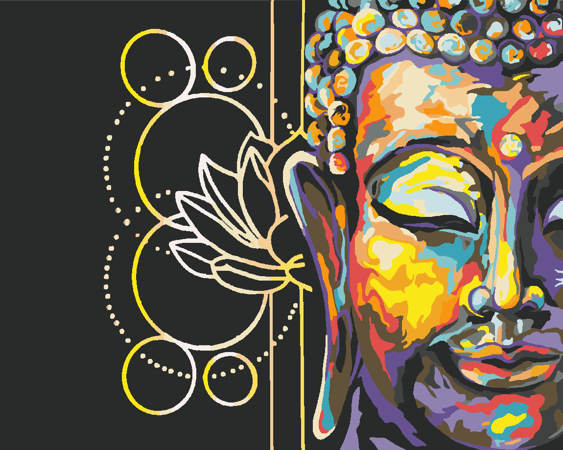 Budha Boyama Seti 40x50 cm (Tuvale Gerili)