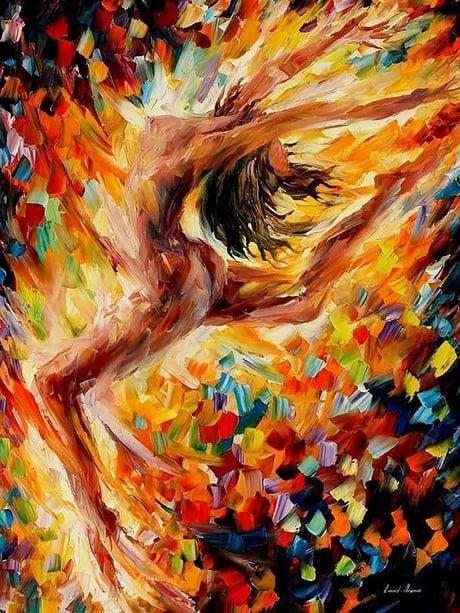 Çıplak Dans Sayılarla Boyama Seti 40x50 cm (Tuvale Gerili)