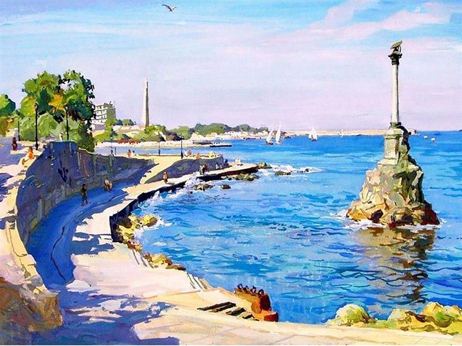 Dalgakıran Sayılarla Boyama Seti(40x50 cm Tuval Şasesine Gerili)