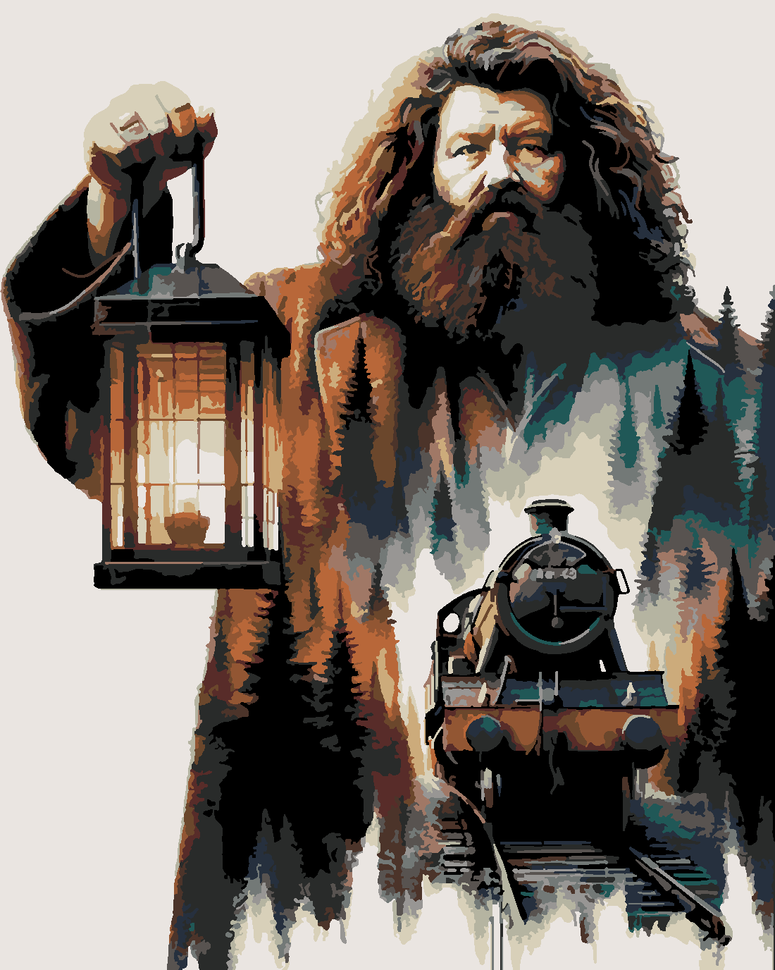 HAGRID 2 Boyama Seti 40x50 cm (Tuvale Gerili)