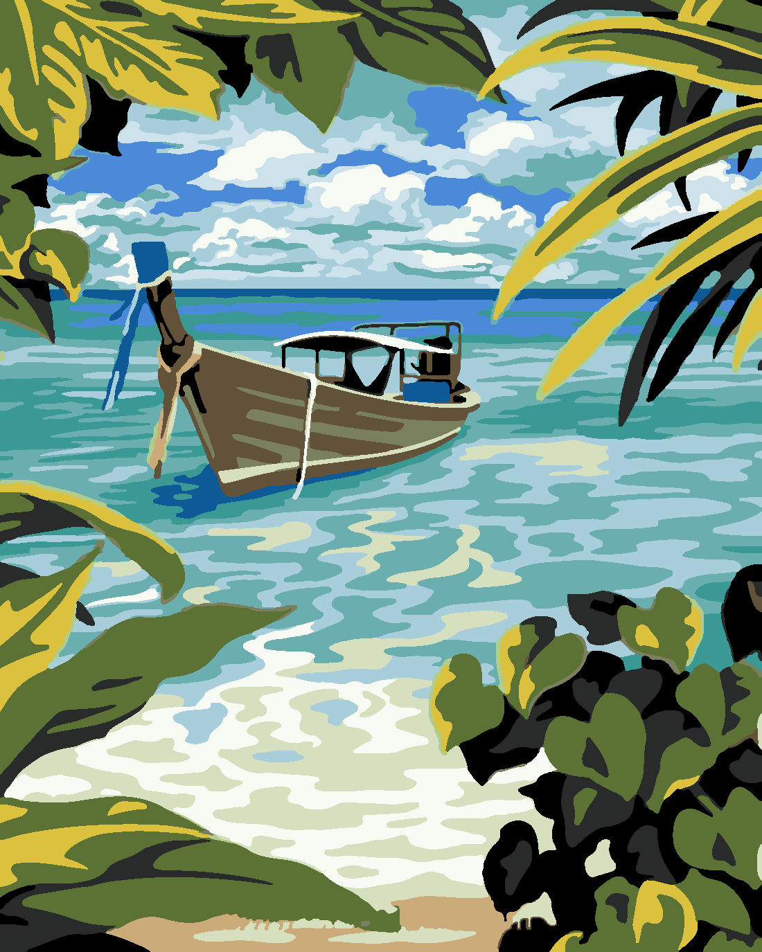 ISSIZ KOY Boyama Seti 40x50 cm (Tuvale Gerili)