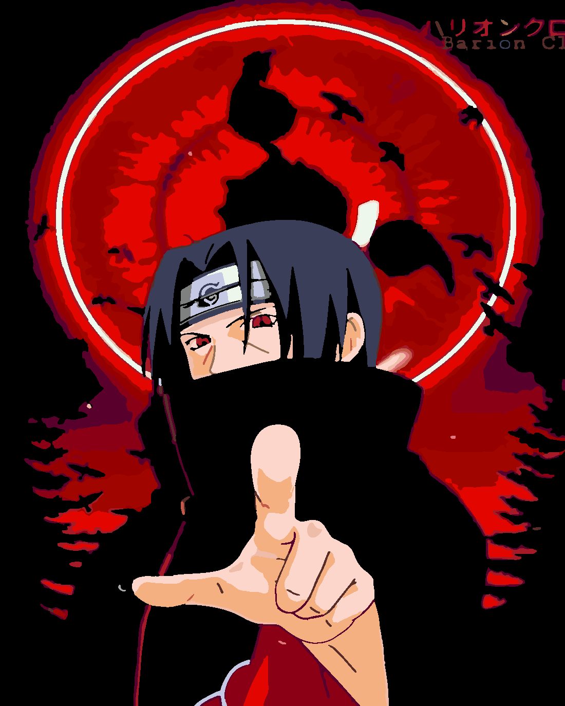 Itachi Uchiha  Boyama Seti 40x50 cm (Tuvale Gerili)