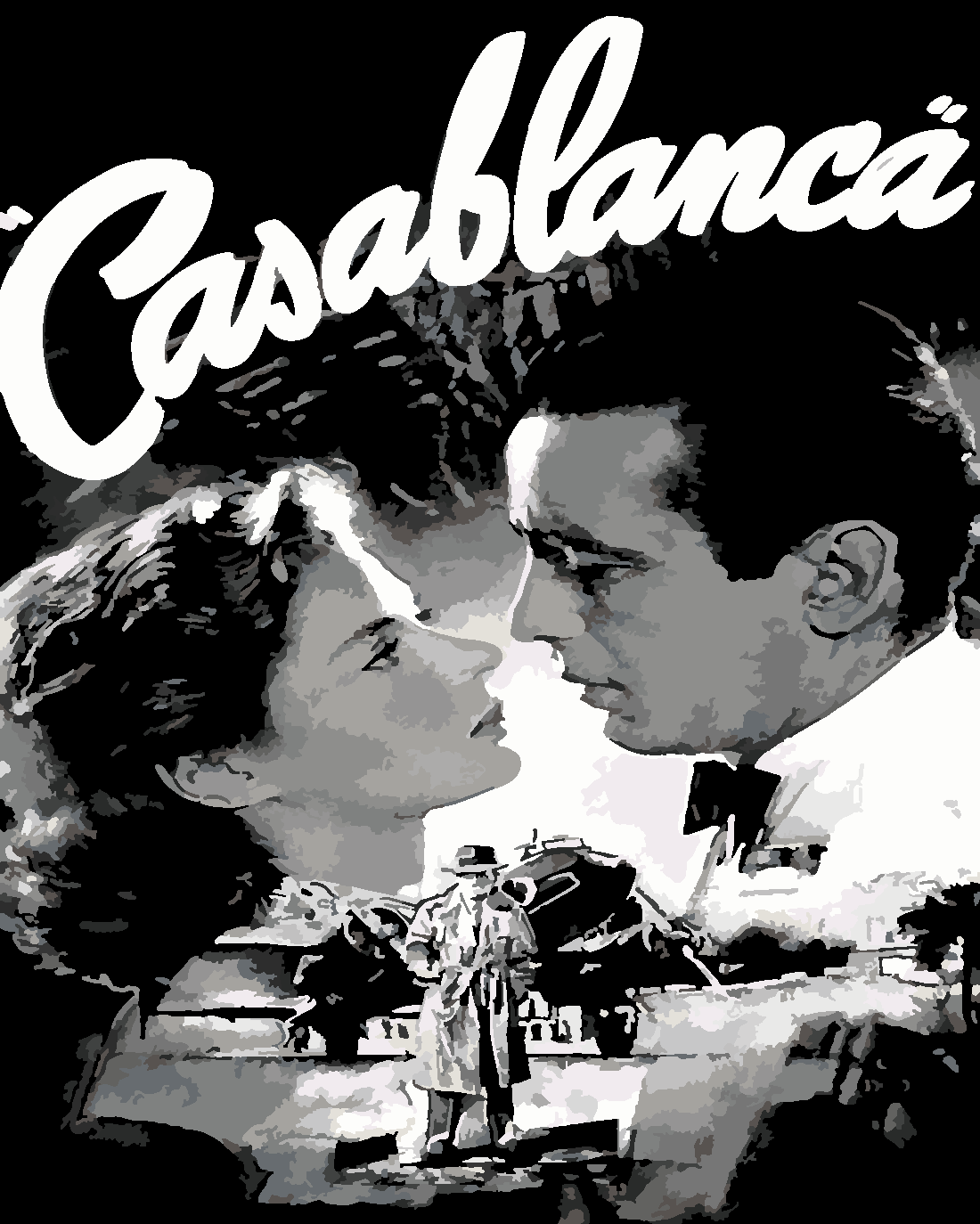 Kazablanka (Casablanca)  Sayılarla Boyama Seti 40x50 cm (Tuvale Gerili)